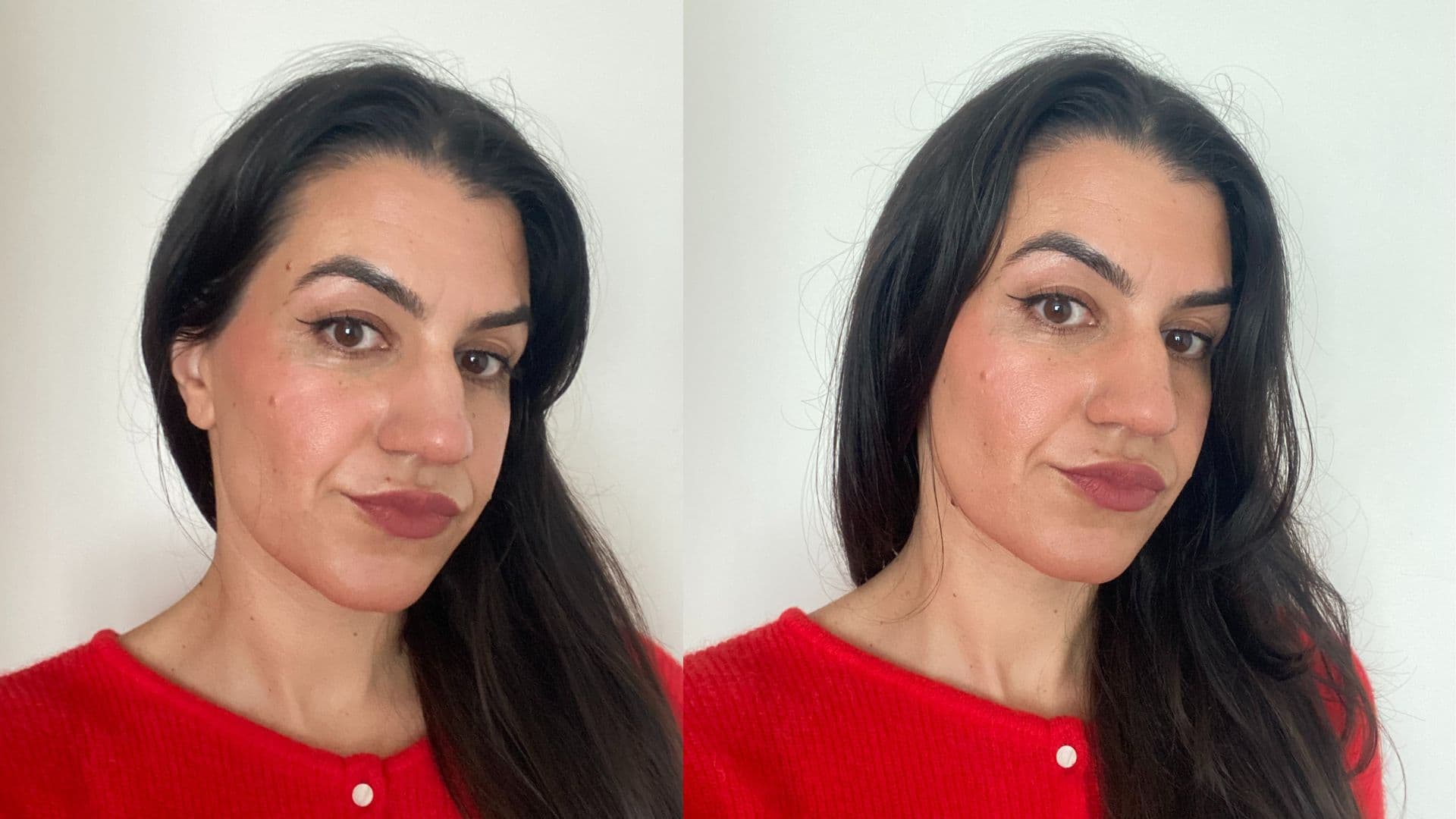 Rare Beauty True to Myself Tinted Pressed Finishing Powder Review | Vanessa Before & After Rare Beauty True to Myself Tinted Pressed Finishing Powder Review | Vanessa Before & After